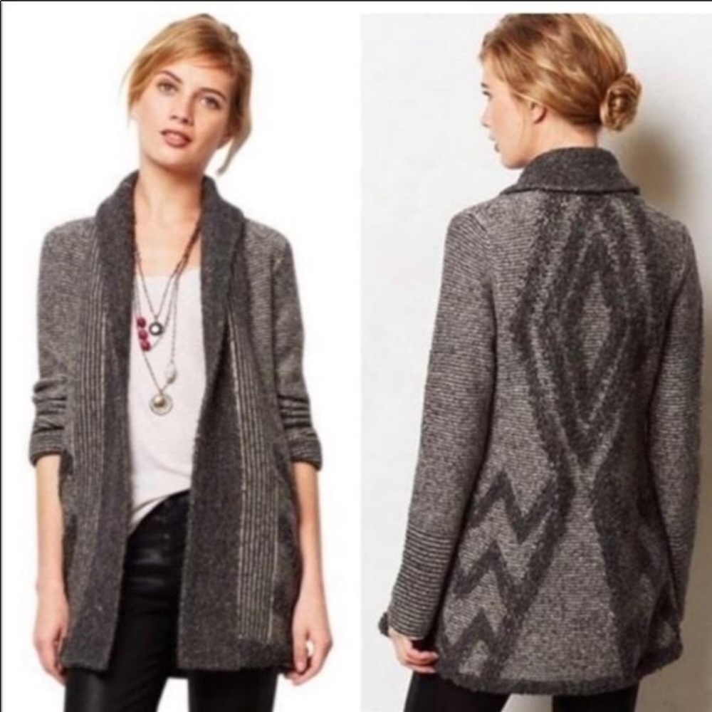 Anthropologie Open Front Sweater L